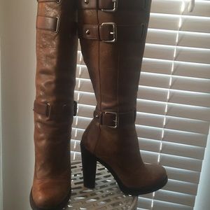Guess Leather Boot with Heel
